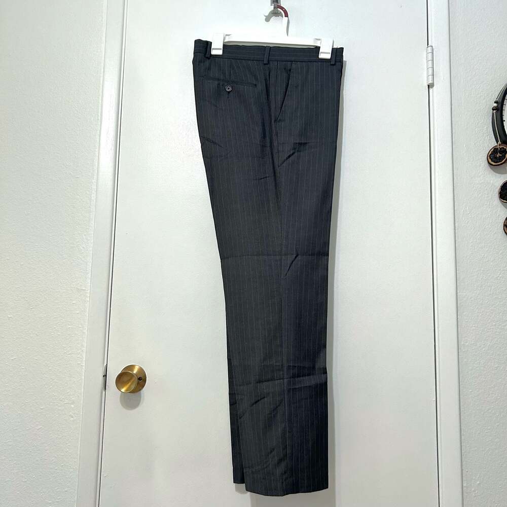 INC International Concepts Men's Pinstripe Dress Pants 32x30 Charcoal Grey